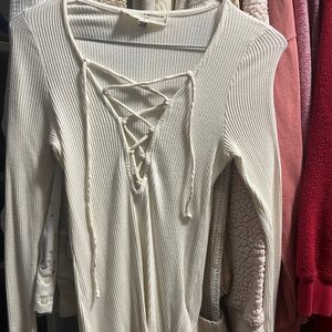 Urban Outfitters Project Social Lace Up Top Size Medium